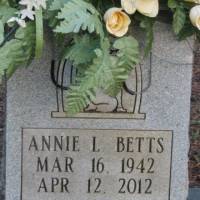 Annie L BETTS